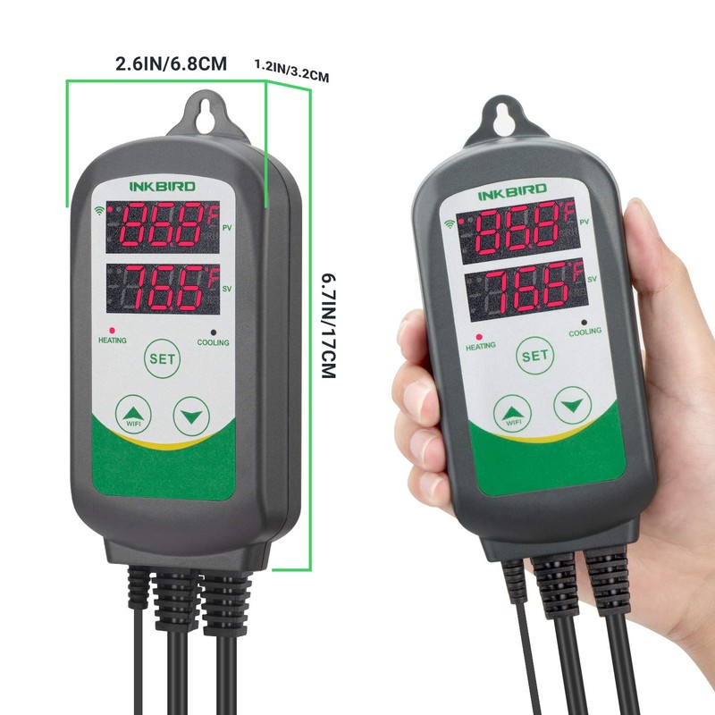 Inkbird WiFi ITC-308 Digital Temperature Controller Aquarium Thermostat for Aquarium
