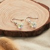 Philip Jones Sterling Silver Aurora Borealis Heart Earrings Created with