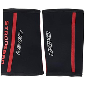 Chiba Erwachsene Ellbogenwärmer Ellenbogenbandage Neopren Bandage, schwarz, L