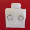 Giamond 1.5cts Round Brilliant cut Stud Earrings 950 Platinum over