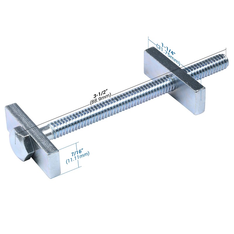 60 Pack Rok Hardware #1/4-20 x 3-1/2" Miter Draw Bolt