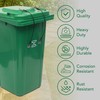TonGass (2-Pack, Black Garbage Trash Can Locks with Wire Ropes