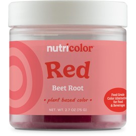 Nutricost Red Plant Based Food Coloring From Beet Root Powder (75 Servings) - Nutricolor Color Alternative For Food & Beverages