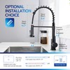 LUFEIDRA Touchless Kitchen Faucet with Pull Down Sprayer-Black Kitchen Faucet