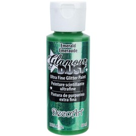 Deco Art Glamour Dust Glitter Paint, Emerald, Green, 59 ml (Pack of 1)