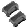 25mm/1in Motorcycle Bumper Guard Anti Drop Rubber Protector Universal Fit