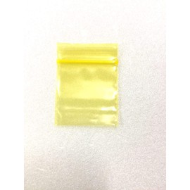 125125 (1.25"X1.25") Yellow Color Apple Brand Bags Mini ZipLock Baggies, Case of 1,000