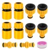 Garden Hose Pipe Connectors Kit, Double Male Snap Fittings, Hose