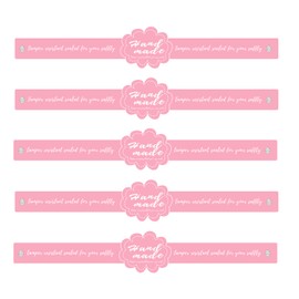 500Pcs Food Safe Tamper Evident Labels 9x1 Inch Security Seals for Retail Packaging Jars Bottles Commercial-Grade Tamper Resistant Stickers (Pink, 500)