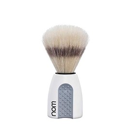 Nom – – Erik Series Pure Bristle Shaving Brush with White Plastic