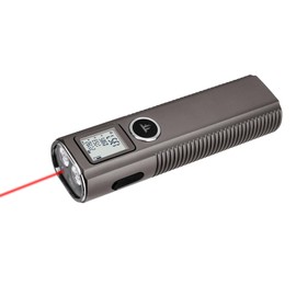 TrustFire Mini X7 Flat EDC Flashlight Rechargeable with Red Beam, Distance Meter Function and White LED Combo, 750 Lumens Portable Pocket Lights Magnetic Base for Outdoors, Emergency, Work (Grey)