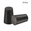 sourcing map Pack of 10 Tapered Rubber Caps 13 mm