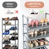 LANTEFUL 10 Tiers Tall Shoe Rack 20-25 Pairs Boots Organizer