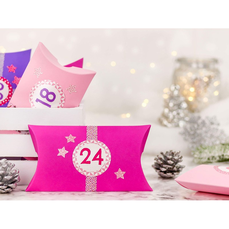 Papierdrachen DIY Advent calendar - with washi tape and number