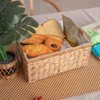 Water Hyacinth Storage Basket for Organizing,Large Wicker Basket Rectangular Bins