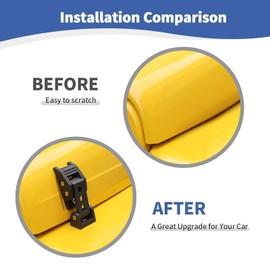 GOCPB Jeep Hood Latches Locking Hood Catch Kit Compatible with Jeep Wrangler JK JKU 2007-2017 JL JLU 2018-2024 Gladiator JT 2020-2024 Black Hollow Out