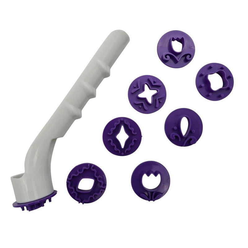 Decorative Fondant Punch Set - 8 Floral Designs - Sugarcraft