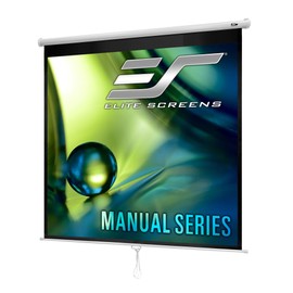 Elite Screens Manual Series, 71-INCH 1:1, Pull Down Manual Projector Screen with AUTO LOCK, Movie Home Theater 8K / 4K Ultra HD 3D Ready, 2-YEAR WARRANTY, M71XWS1