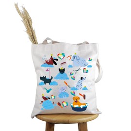 Pyoul Future Dog Grooming Gift Carrier Bag for Puppy Stylist Handbag Pet Grooming Gift, beige, M