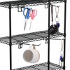 MorningRo 8 Pcs Accessory Hooks for Wire Shelving with Rubber