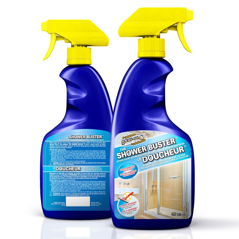 Shower Glass Door Cleaner – Shower Buster Spray for Soap