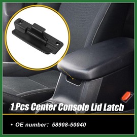 Motoforti Plastic Center Console Lid Latch for Lexus LS430 2001 2002 2003 2004 2005 2006 58908-50040 5890850040 Black Armrest Lid Latch Door Lock Sub-Assy Long-Lasting