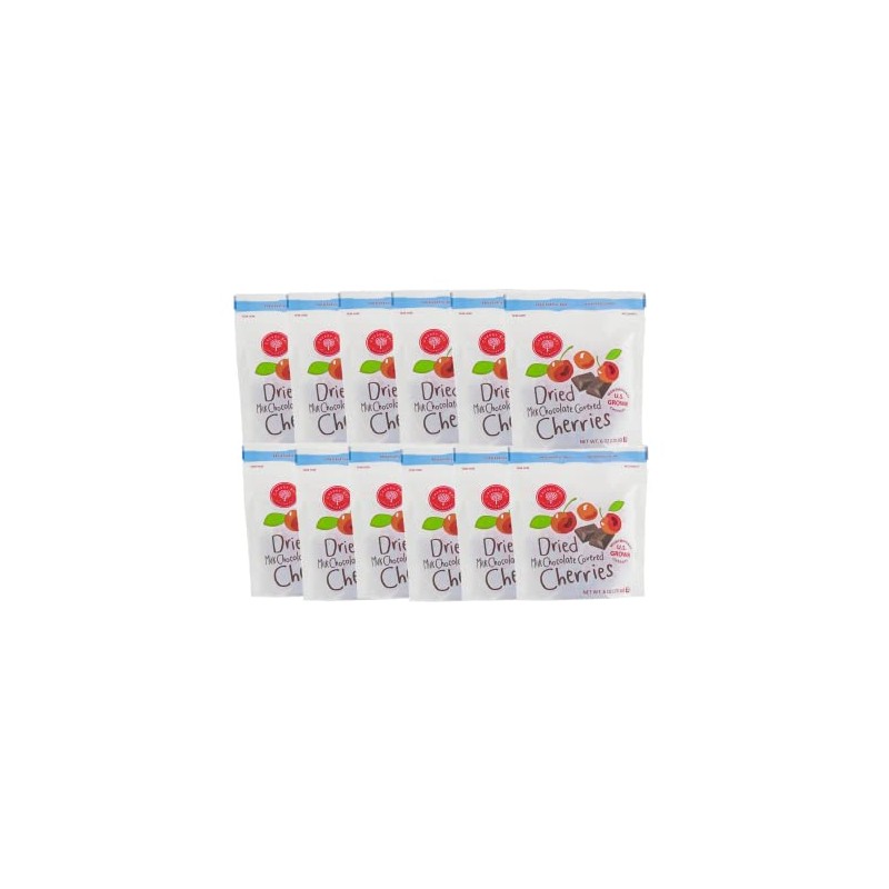 Milk Chocolate Covered Dried Cherries (Case of 12 - 6oz