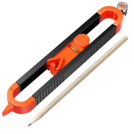 1Pc/2Pcs Precise Contour Scribe Tool Adjustable Contour Gauge Scribe Tool with Pencils Woodworking Edge Corner Measuring Profile Duplicator Irregular Shape Duplicator for Carpenter Fulasun ZiWZzEi