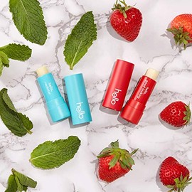 hello Bálsamo labial hidratante vegano Hello, sin cera de abejas, vaselina ni parabenos, 0,15 onzas, 1 paquete                                        