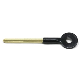 fiXte Universal Extra Long Brass Bolt Key Security Rack Door Star Key Lock for Doors and Windows 110mm Key Length 60mm (Pack of 4)