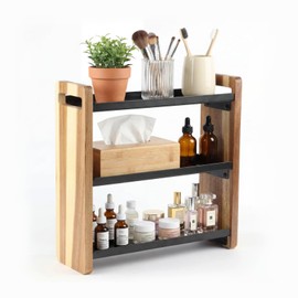 WELTOKE 3-Tier Bathroom Counter Organizer,Bathroom Counter Shelf,Bathroom Organizers,Under Sink Organizer,Cologne Organizer for Men,Spice Rack Organizer for Cabinet,Kitchen Countertop Organizer,Gifts