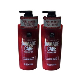 Mise-en-scène Damage Care Red Protein Shampoo 680ml + 680ml / 미쟝센 데미지케어 레드 프로틴 샴푸 680ml + 680ml
