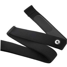 1Pcs Sensor Replacement Strap Heart Rate Monitor Soft Strap Heart Rate Monitor Chest Strap Replacement Band Buckle Distance 45mm(Black）
