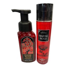 Bath and body Lotion, Perfume Mist, Shower Gel Fragrance Collection (Vampire Blood Mist and Hand Soap Set, 2 pc set)