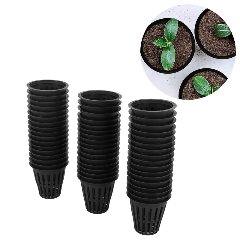 50Pcs Hydroponics Cups Lightweight Economy Net Pots 2 Inch Plastic