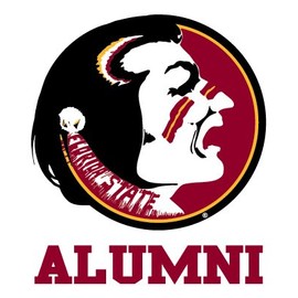 FSU Seminoles ALUMNI Clear Vinyl Decal Car Truck Sticker Florida State