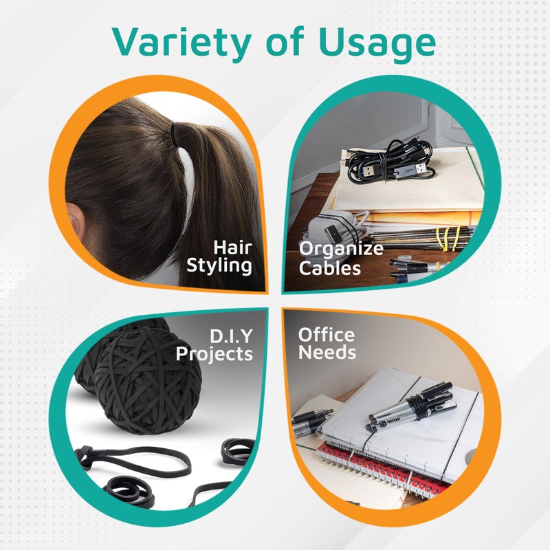 PlasticMill Rubber Bands - #33 Size - Rubberbands - 1Lb/500