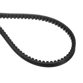 sourcing map BX116 EPDM V-Belt, Raw Edge Cogged Industrial Rubber V Belt 0.67" Width x 116" Inside Circumference