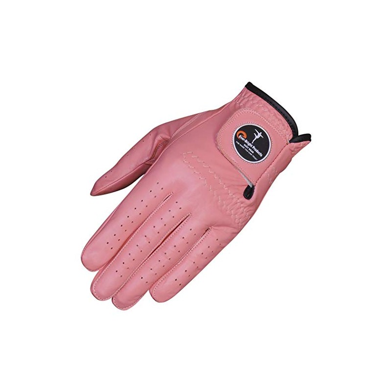 Men's Leather Golf Gloves Select Your Size and Color (Pink,