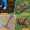 Rake, 17 Tines with 49 Inch Handle, 17 Inch Wide