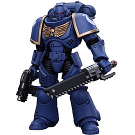 JOYTOY Warhammer 40k 1/18 Action Figure Space Marines Ultramarines Outriders Brother Catonus Collectible Gifts,Toys for Kids 15+ and Adults 5.35-inch