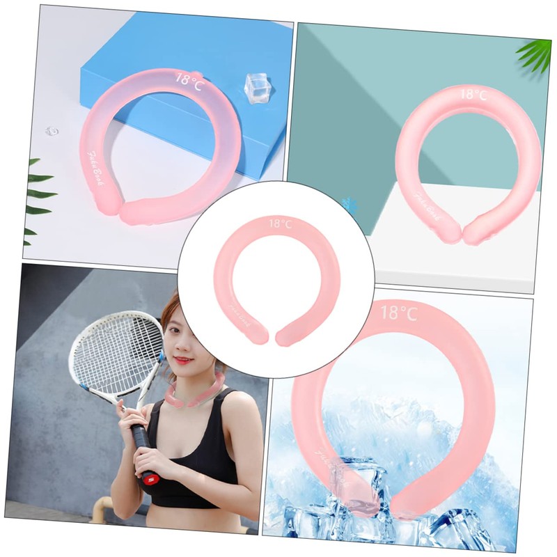 SAFIGLE 1Pc Cooling Neck Collar Summer Heat Prevention Ice Pillow