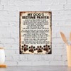 Shawprint MY DOG'S BEDTIME PRAYER RETRO STYLE METAL TIN SIGN/PLAQUE