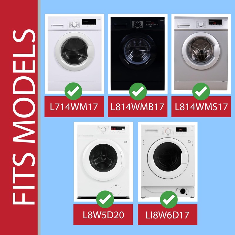 SPARES2GO Poly V Drive Belt 1281J5PJE for Logik Washing Machine