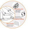 Qrity Pack of 10 Small Torsion Springs Made of 304