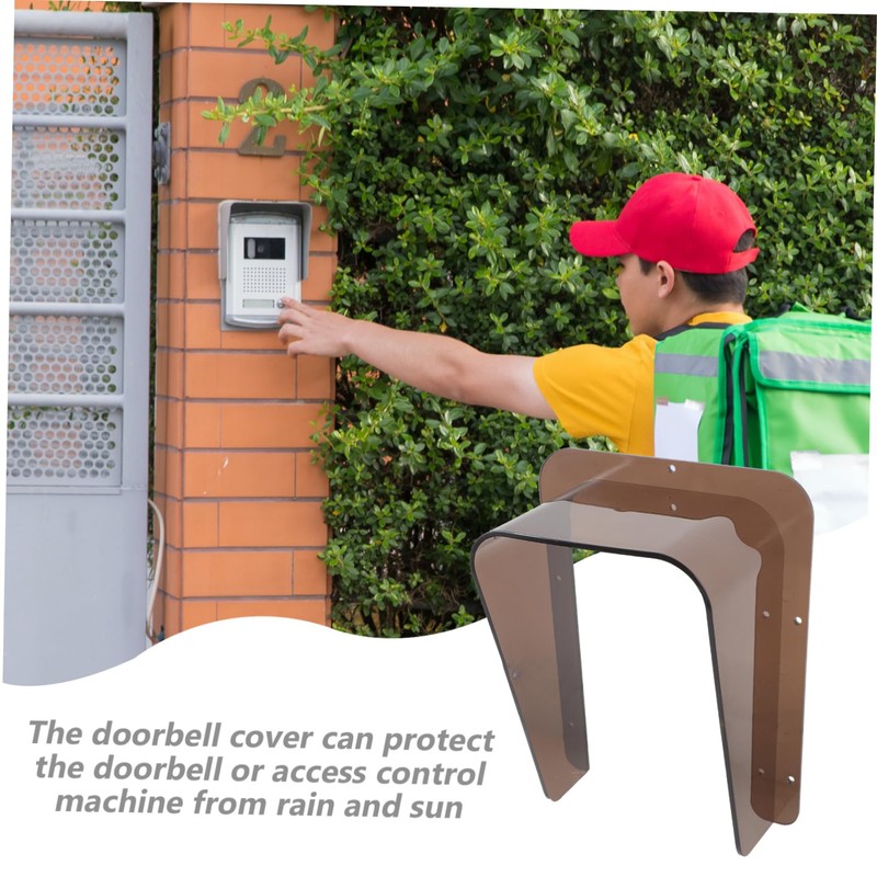 IWOWHERO Doorbell Rainproof Cover for Doorbell Acrylic Access Control Machine
