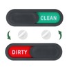 sourcing map Dishwasher Magnet Clean Dirty Sign Oval Magnetic Dishwasher