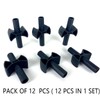 12 Pieces Trampoline Enclosure Pole Gap Spacers -Trampoline Plastic Safety