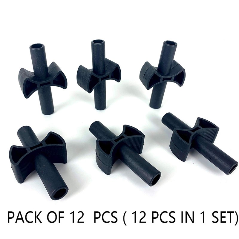12 Pieces Trampoline Enclosure Pole Gap Spacers -Trampoline Plastic Safety