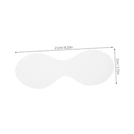 Beavorty 200pcs Non-woven Eye Mask Paper Dry Eye Mask One-off Eye Mask Eye Paper Skin Care Paper Non Woven Eye Care Paper Non Woven Eye Cover Paper Eye Mask Cosmetic White Cotton Linters